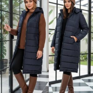 🧨کاپشن مدل پافرشو سایزبزرگ🧨 مدل شقایق