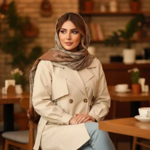 🍁 بارانی سایزبزرگ مدل مهر