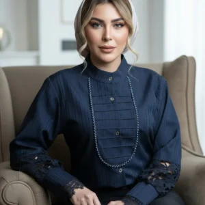 🧵شومیز سایزبزرگ مدل آی جان کد 1522