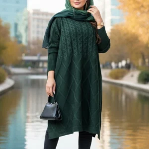 مانتوی بافت  شیک کد 352