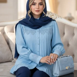 شومیز سایزبزرگ 🧵 مدل نیاز | کد 1638