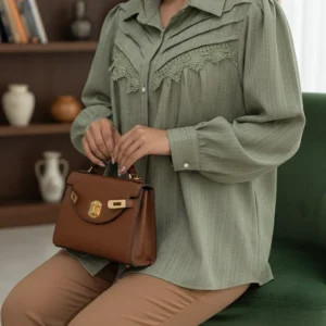 شومیز مجلسی سایزبزرگ مدل رُها | کد 1617