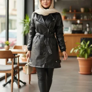 پالتو چرم مدل بنفشه 😍😍