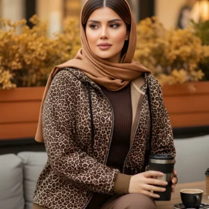 هودی کلاهدار پلنگی