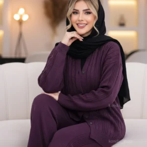 ست بافت ( جکت شلوار ) مدل حلما