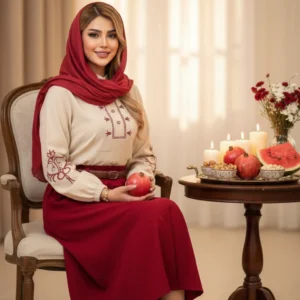 شومیز دامن گلدوزی  یلدایی ، یلدا 3