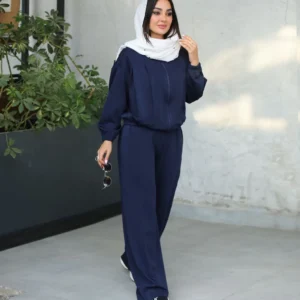 🌬🍁ست سویشرت شلوار  ابریشم