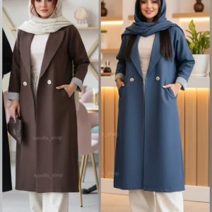 مانتو پاییزه و بهاره مدل آستین زار نغمه