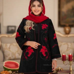 مانتو  مخمل گلدوزی یلدا