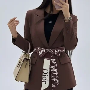 کت ژاله با کمربند دیور