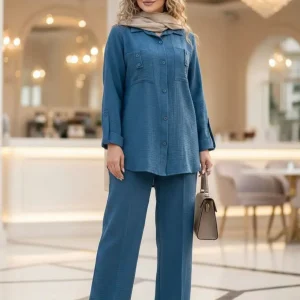 ست مانتو شلوار مدل تارا کد 2409