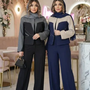 👗کت شلوار پازلی 👗