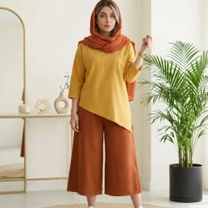 ست الیاف طبیعی رویه شلوار کد 911